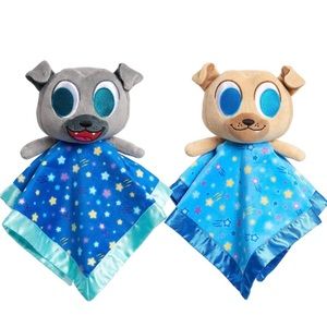 DISNEY JR Puppy Dog Pals Bingo & Rolly Lovey Blankies